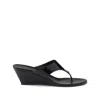 Prada Wedge Flip-flops In Black