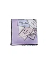 Prada Pattern-printed Twill Scarf In Multi