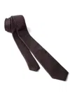 Prada Pattern Silk Tie In Brown