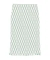 Prada Pattern Skirt In Green