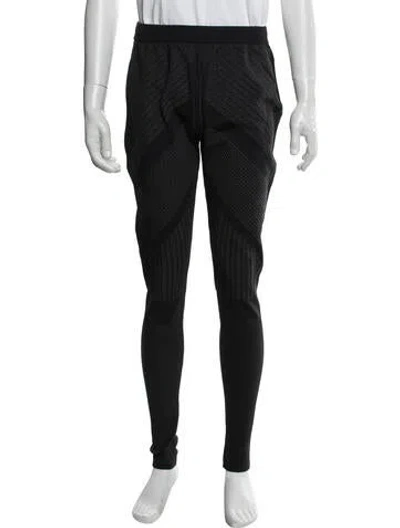 Pre-owned Prada Patterned Athletic Pants In Black