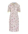 Prada Patterned Dress In Purple