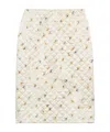 Prada Patterned Skirt In Neutral
