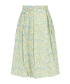 Prada Patterned Skirt In Green