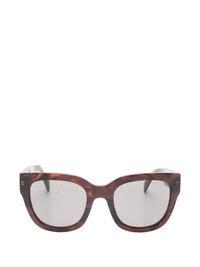 Prada Patterned Sunglasses In Brown