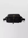 Prada Explore Medium Re-nylon Shoulder With Flap Bags In Black