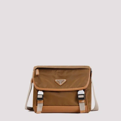 Prada Pattina Shoulder Bag Unica In Brown