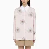 PRADA PEACH-COLOURED SHIRT WITH COTTON PRINT