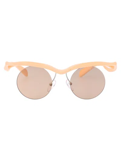 Prada Peach Injected Sunglasses In Orange