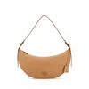 Prada Large Peach Leather Shoulder Bag