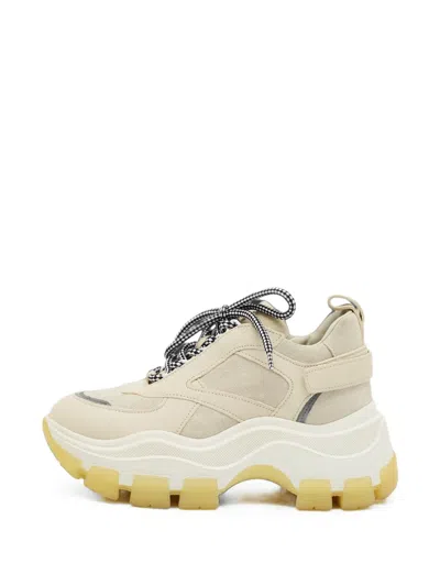 Pre-owned Prada Pegasus Chunky Sneakers In Neutrals
