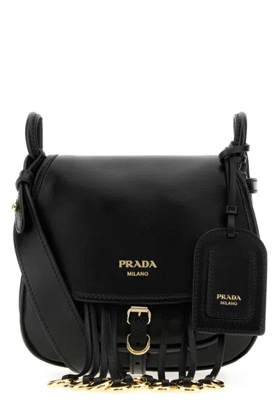 Prada Black Logo Mini Crossbody Bag