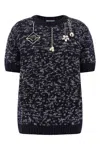 Prada Pendant Sweater In Black
