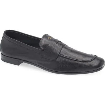 Prada Penny Loafer In Black