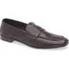 Prada Leather Loafers With Band Shoes In Brown