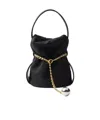 Prada Petit Sac Noir Re-nylon And Nappa Leather Mini Bucket Bag In Black