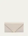 Prada Phone Vernice Leather Pouch Bag In White
