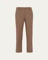 Prada Pied De Poule Straight Leg Wool Trousers