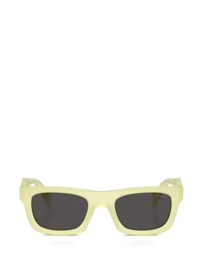 PRADA PILLOW RECTANGLE-FRAME SUNGLASSES