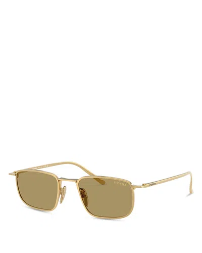 Prada Pillow Sunglasses, 49mm In Gold