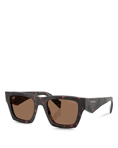 Prada Pillow Sunglasses, 50mm In Dark Brown