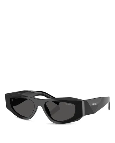 Prada Pillow Sunglasses, 53mm In Black