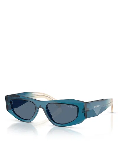 Prada Pillow Sunglasses, 53mm In Blue