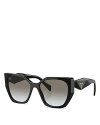 Prada Pr 19zs Sunglasses In Black/gray Gradient