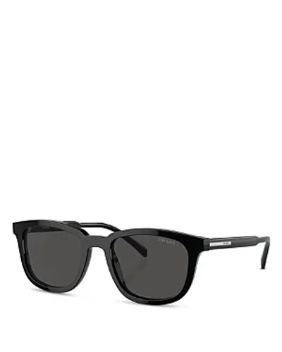 Prada Pillow Sunglasses, 55mm In Black/gray Solid