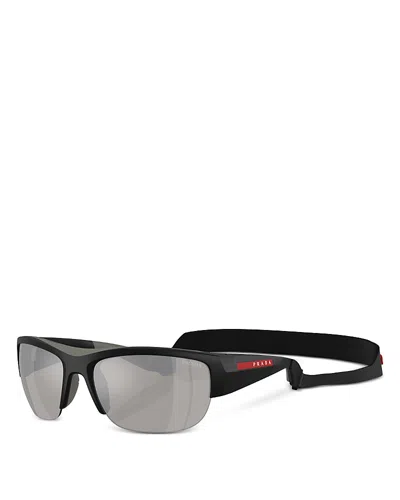 Prada Pillow Sunglasses, 69mm In Gray Mirrored