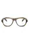 Prada Pilot-frame Glasses In Gold
