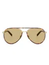 Prada Pr B57s Aviator Steel Sunglasses
