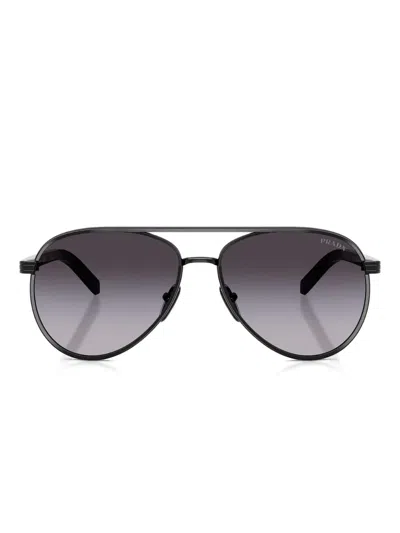 Prada Pilot-frame Sunglasses In Black