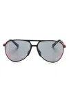 Prada Pilot-frame Sunglasses In Black