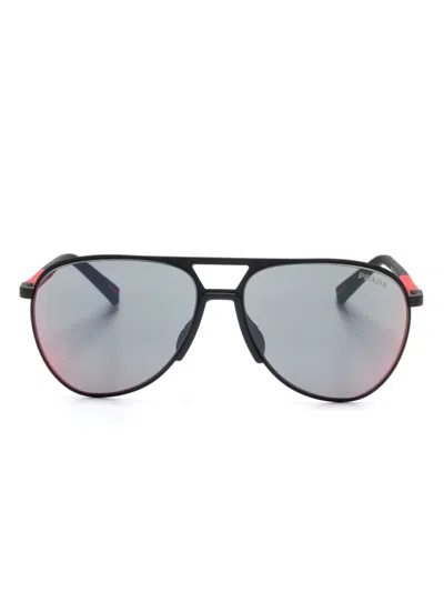 Prada Pilot-frame Sunglasses In Black