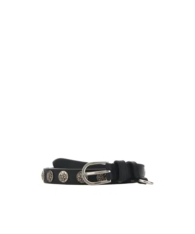 PRADA PRADA ENGRAVED BUCKLE BELT