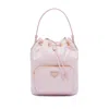 Prada Duet Bucket Bag In Pink