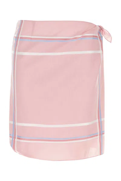 Prada Pink Cotton Skirt