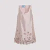 Prada Crystal-embellished Mini Dress In Light Pink