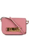 Prada Pink Glace Calf Leather Etiquette Crossbody (authentic Pre-loved)