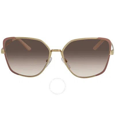 Prada Pink Gradient Butterfly Ladies Sunglasses 0pr 60xs 07b4k0 59 In Gold