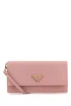 Prada Pink Leather Clutch In Pesco