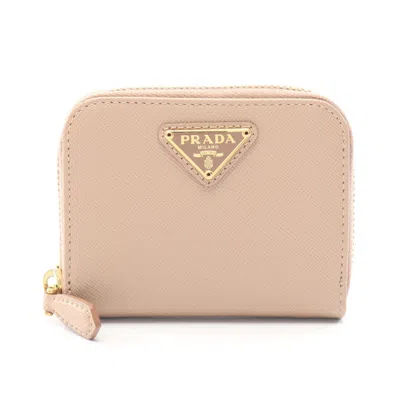 Pre-owned Prada Pink Leather Coin Purse/coin Case ()