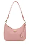 Prada Pink Leather Mini  Re-edition Shoulder Bag