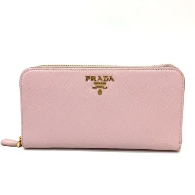 Pre-owned Prada Pink Other Long Wallet (bi-fold) ()