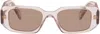 Prada Pink ' Symbole' Sunglasses In Gray