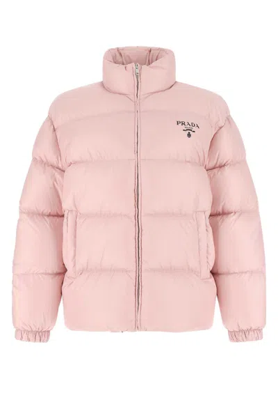 Prada Pink Recycled Polyester Down Jacket In F0e18