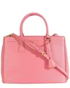 Prada Pink Saffiano Leather Galleria Lux Large Double Zip Tote (authentic Pre-loved) In Pink