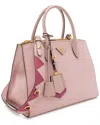 Prada Saffiano Paradigme Medium Tote In Pink