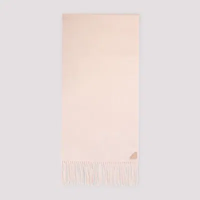 PRADA PRADA PINK SCARF WITH FRINGES
